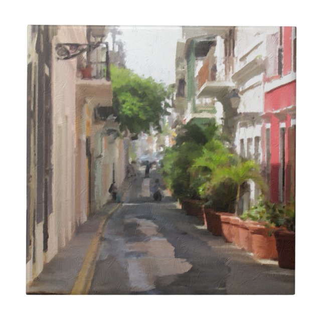 Carreau Tranquille peu de rue de Porto Rico (Devant)