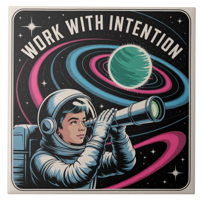 Carreau Travailler avec Intention (Devant)