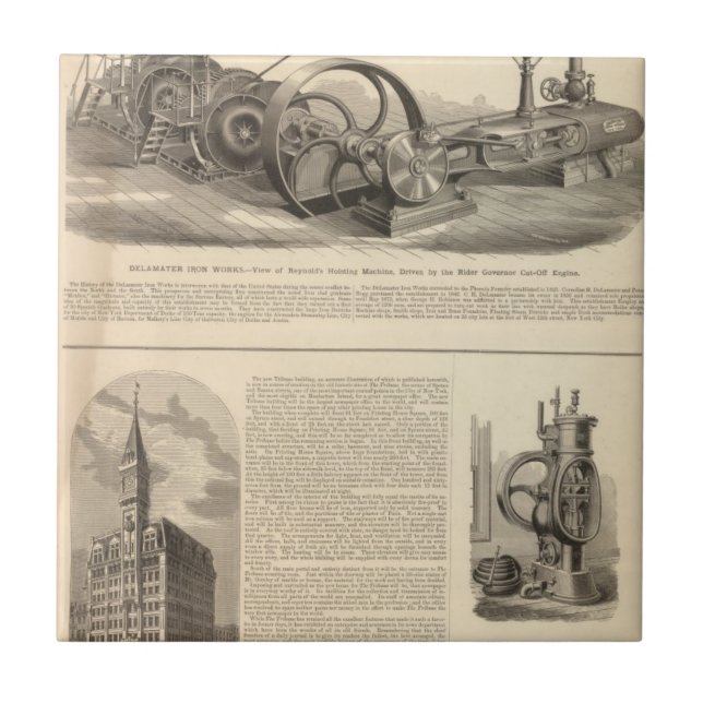 Carreau Travaux de fer de Delamater (Devant)