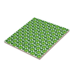 Carreau Trèfle à quatre feuilles de la Saint-Patrick de Sl
