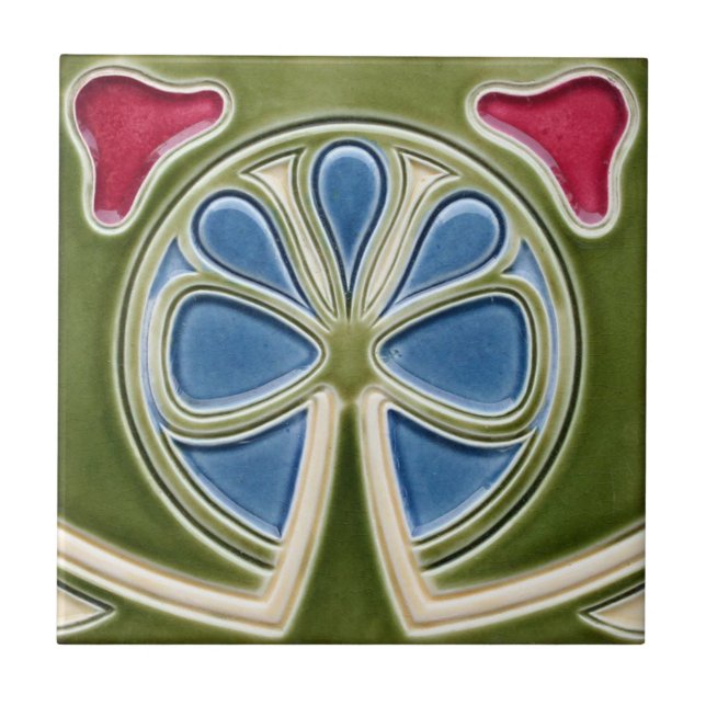 Carreau - Trèfle Art Nouveau (Devant)