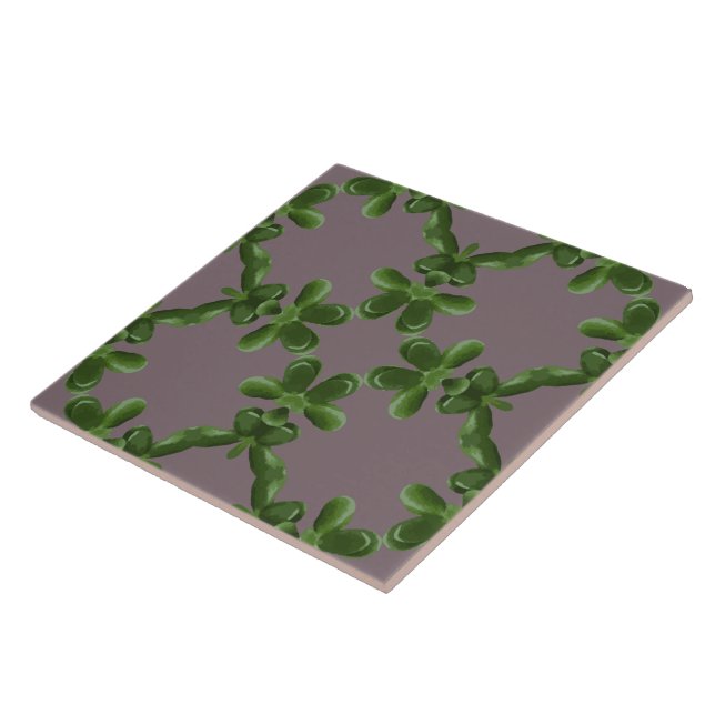 Carreau Treillis de Jade en Lilas Poussiéreux (Côté)
