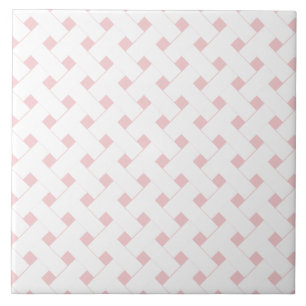 Carreau Trellis géométrique rose