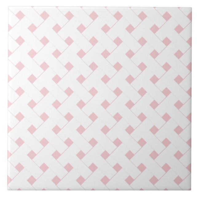 Carreau Trellis géométrique rose  (Devant)