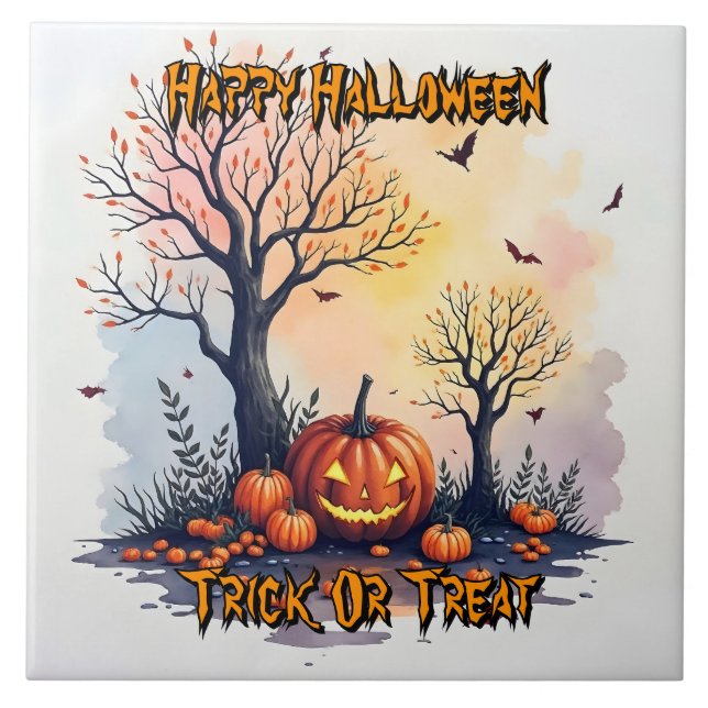 Carreau Trendy Halloween Spooky Cute Collection (Devant)