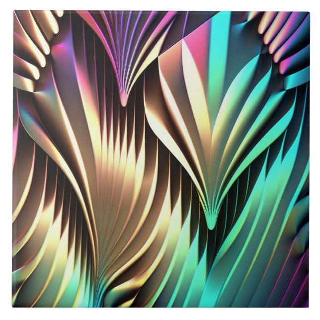 Carreau Trendy multicolore motif céramique (Devant)