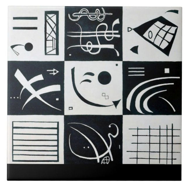 Carreau Trente, Abrégation Biomorphique - Kandinsky (Devant)