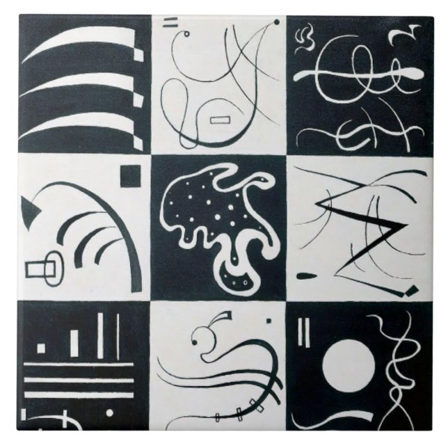 Carreau Trente, Abrégation Biomorphique - Kandinsky (Devant)