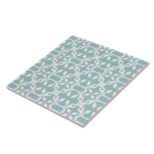 Carreau Trépied bleu-clair et blanc de motif de Moder