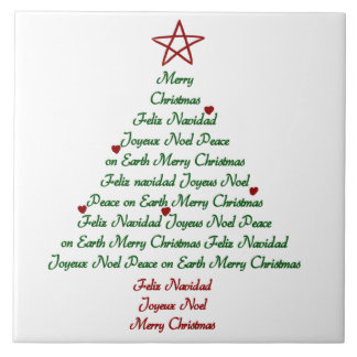 Carreau Trépied de tuile d'arbre de Noël