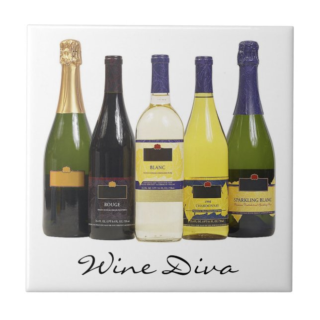 Carreau Trépied de tuile de diva de vin (Devant)