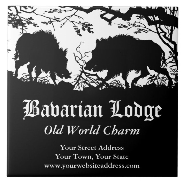 Carreau Trépied fait sur commande allemand bavarois de (Devant)