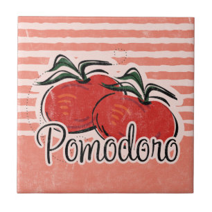 Carreau Trépied italien de tuile de tomate