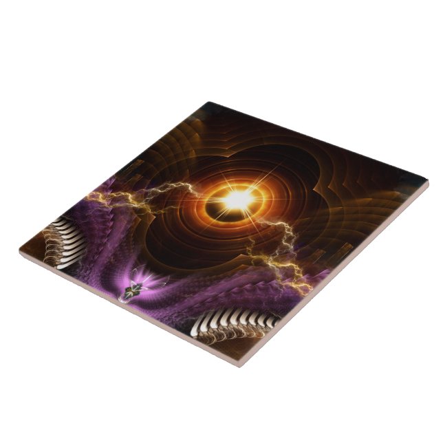 Carreau Trésor De L'Art Fractal Nocturne (Côté)