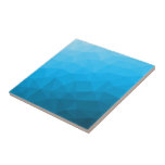 Carreau Triangle motif de maillage géométrique dégradé cya<br><div class="desc">Triangle maillage géométrique avec dégradé bleu foncé clair. motif, ombre, maillage, triangles, géométrie, géométrique, dégradé, cool, triangle, clair, bleu, cyan</div>