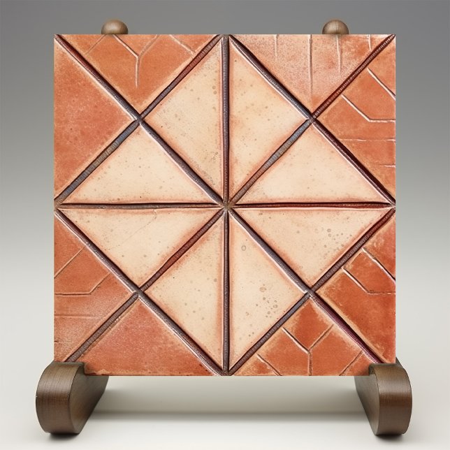 Carreau Triangles de Terracotta Accent Murale Rustique (Créateur téléchargé)