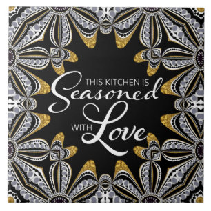 Carreau Tribal Batik Cuisine Amour Maison Décor Carrelage