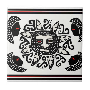 Carreau Tribal Indian Sun Spirit