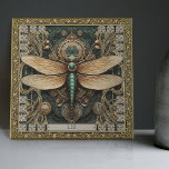 Carreau Tribal Jewel de libellules personnalisées Tons Ter<br><div class="desc">Entrez dans un monde d'élégance mystique avec notre tuile en céramique Dragonfly Tribal Personnalisée, une pièce unique d'art décoratif qui harmonieusement façonne des éléments d'esthétique joyeuse et de tapis punk. Inspiré par la force et la spiritualité de la libellule, ce design devient plus qu'une simple décoration, il devient un symbole...</div>