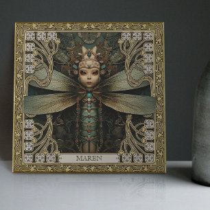 Carreau Tribal Jewel de libellules personnalisées Tons Ter