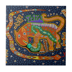 Carreau Tribal Tiger King Shaman Spirit