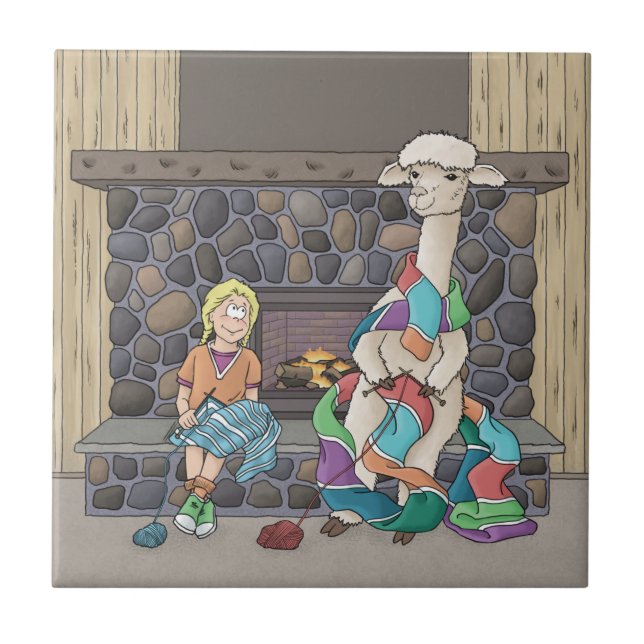 Carreau Tricot d'alpaca (Devant)