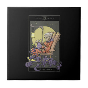 Carreau Tricot de couture hermite Tarot Card Crochet Quile