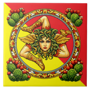 Carreau Trinacrie sicilienne  
