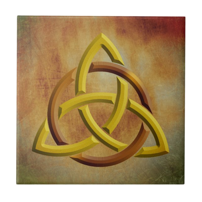 Carreau Trinity Knot Celtic Grunge Vintage (Devant)