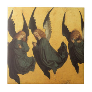 Carreau Trio des anges de la Renaissance par Maître du Hou