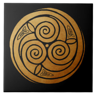 Carreau Triple Celtic Knot Swirl Mandala