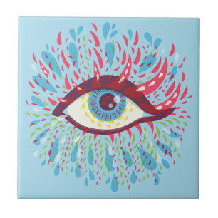Carreau Trippy Oye Psychedelic Art
