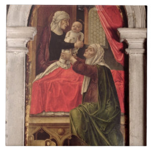 Carreau Triptyque de Madonna du Misericordia, 1473