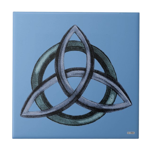Carreau Triquetra (bleu) (Devant)