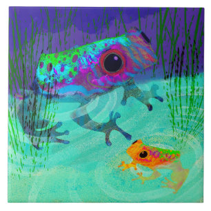 Carreau Trivet de grenouille