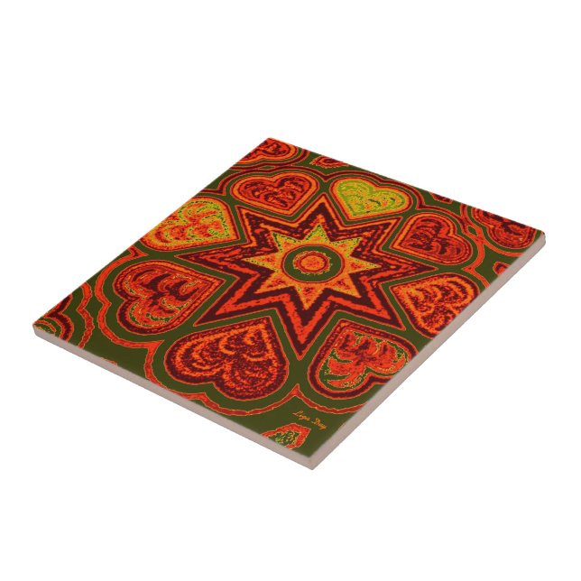 Carreau Trivet/tuile 'Starburst of Love' (Côté)