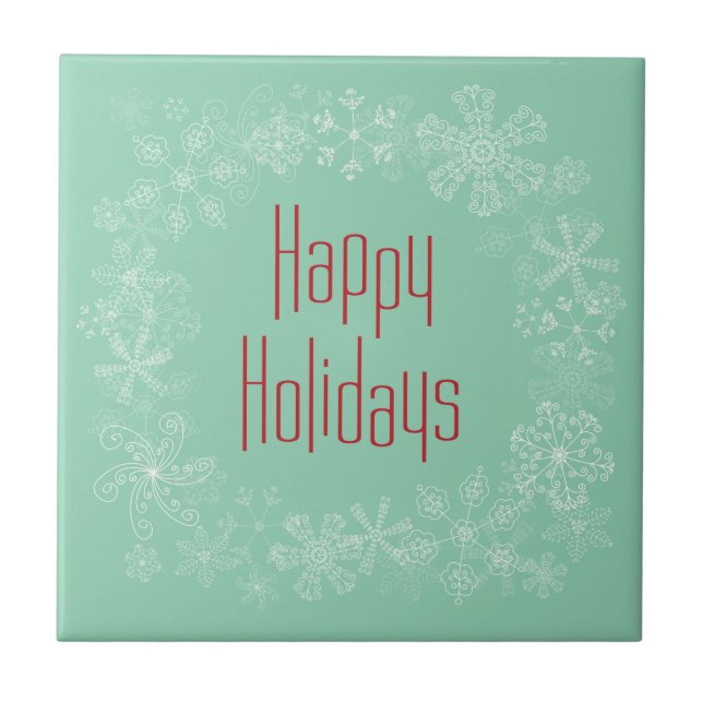 Carreau Trivet Vacances Rétro (Devant)