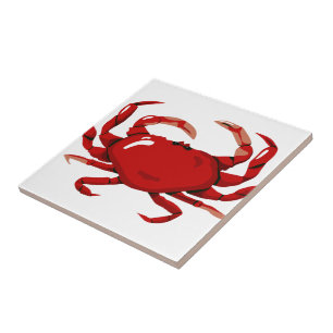 Carreau Trivette de crabe rouge