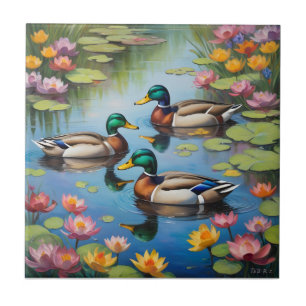 Carreau Trois canards colverts