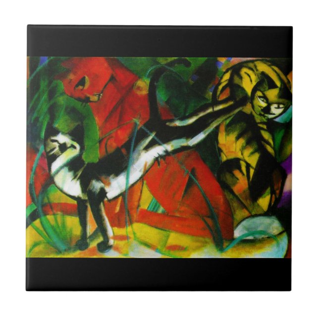 Carreau Trois chats (Devant)