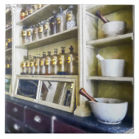 Trois mortiers et pilons en pharmacie