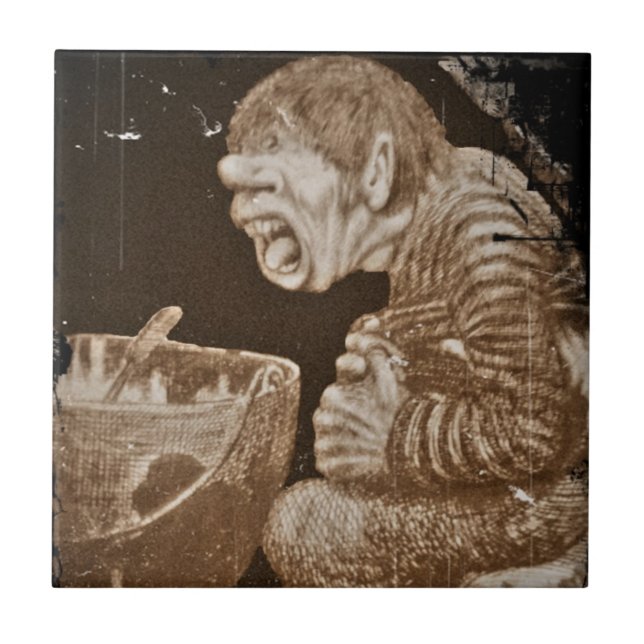 Carreau Troll avec Cauldron géant (Devant)