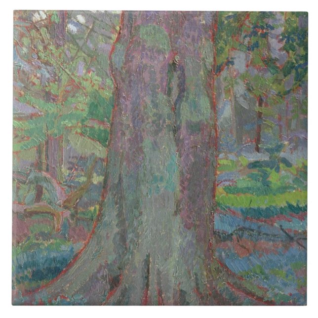 Carreau Tronc d'arbre, 1916 (huile sur la toile) (Devant)