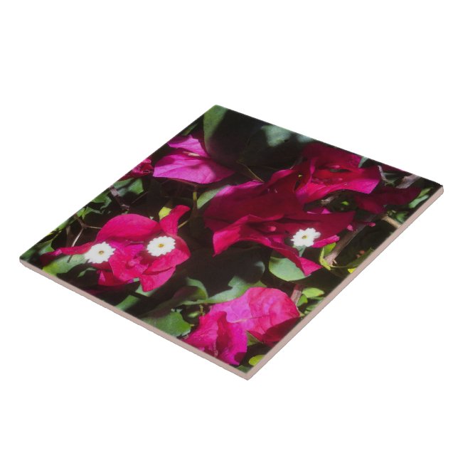 Carreau Tropical Floral Print, Retro Mood (Côté)