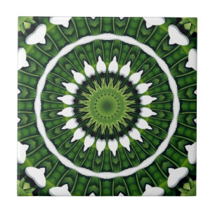 Carreau Tropical Green Mandala