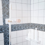 Carreau Tropical gris foncé bleu Jungle Feuilles<br><div class="desc">Un autre carrelage en céramique design de JessicaAmber - renseignez-vous sur les commandes sur mesure ! Ces carreaux carrés personnalisables présentent des feuilles de la jungle monstère en bleu gris foncé, sur un arrière - plan bleu denim. Vous pouvez modifier la couleur de l'arrière - plan et remplacer l'image de...</div>