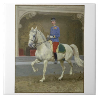 Carreau Trot d'étalon de Lipizzan
