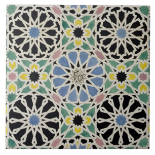 Carreau Trottoir de mosaïque à Alhambra, 'de l'Arabe