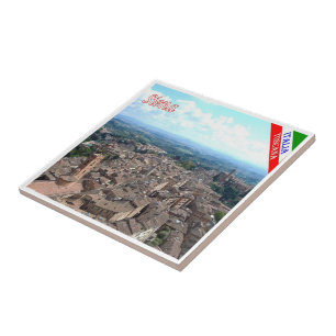 Carreau TSC044 SIENA Aerial View, Toscane,