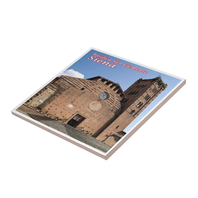 Carreau TSC052 SIENA, Basilique San Clemente, (Côté)